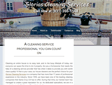 Tablet Screenshot of gloriasservices.com